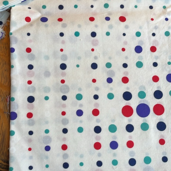 Vintage cotton polka dot fabric, multiple remnants - Picture 2 of 7
